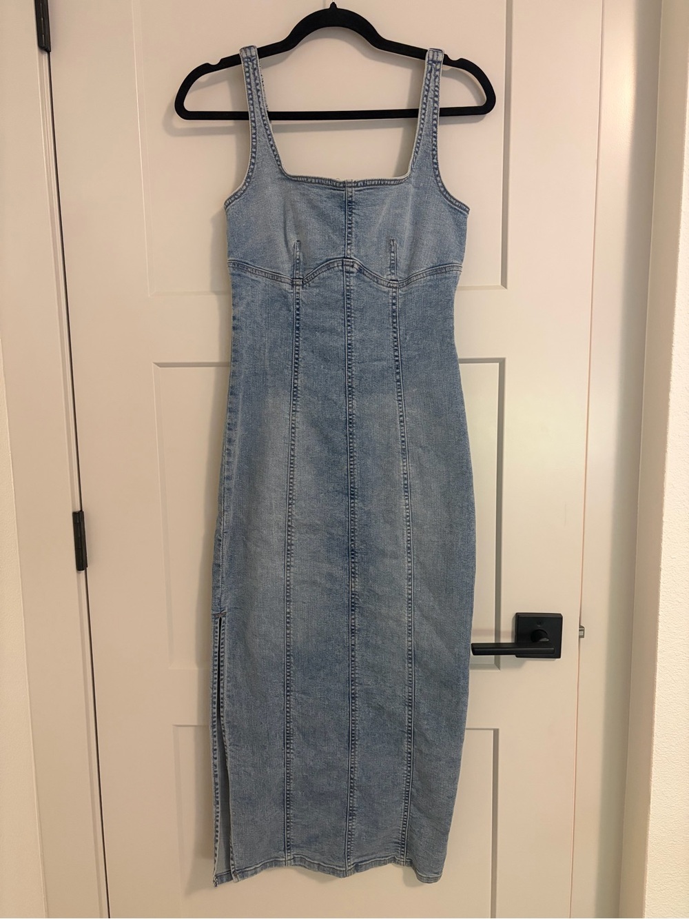 Wild Fable Light Wash Denim Maxi Dress